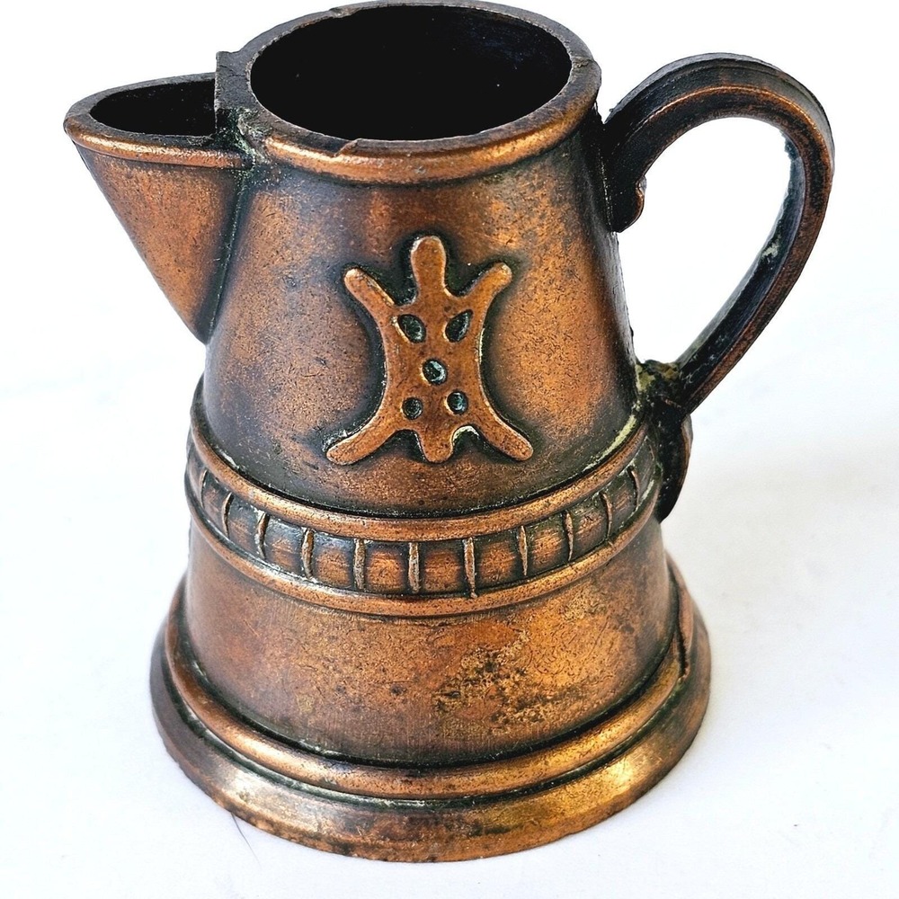 1977 Durham Industries Miniature Pitcher Diecast Copper Tone Item 43 Collectible